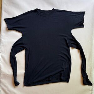 Black short sleeves dress by Madison Martin Margiela